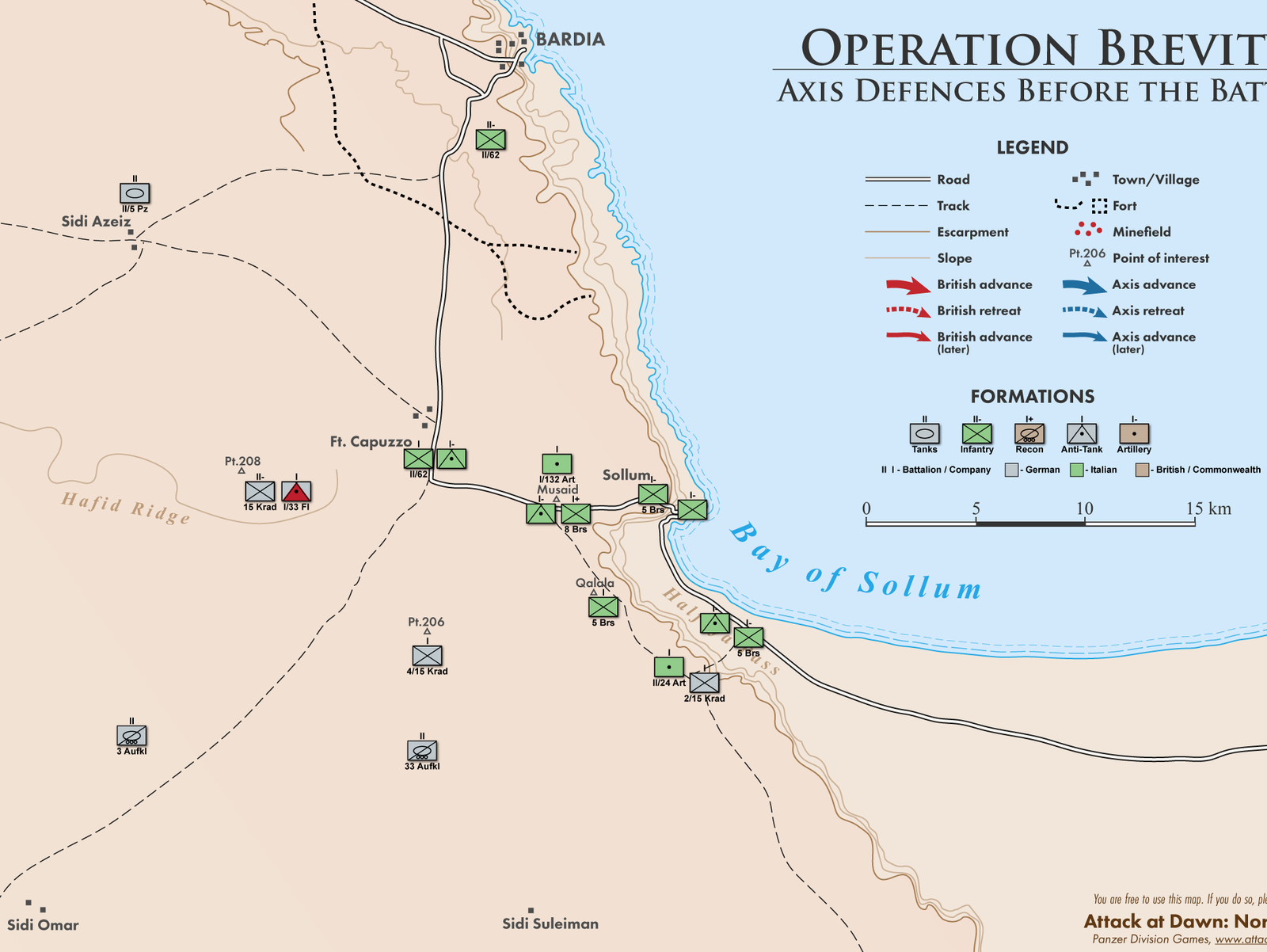 Maps of the Operation Brevity
